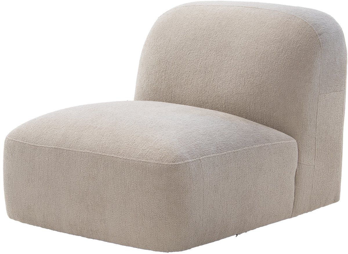 Giga Meubel Fauteuil Mary - Stof/Metaal - Taupe