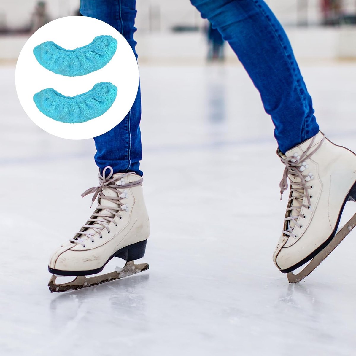 Schaatsbeschermers M - Elastisch - Bescherming voor schaatsen - Ideaal voor ijshockey en schaatsen - ShopVlot