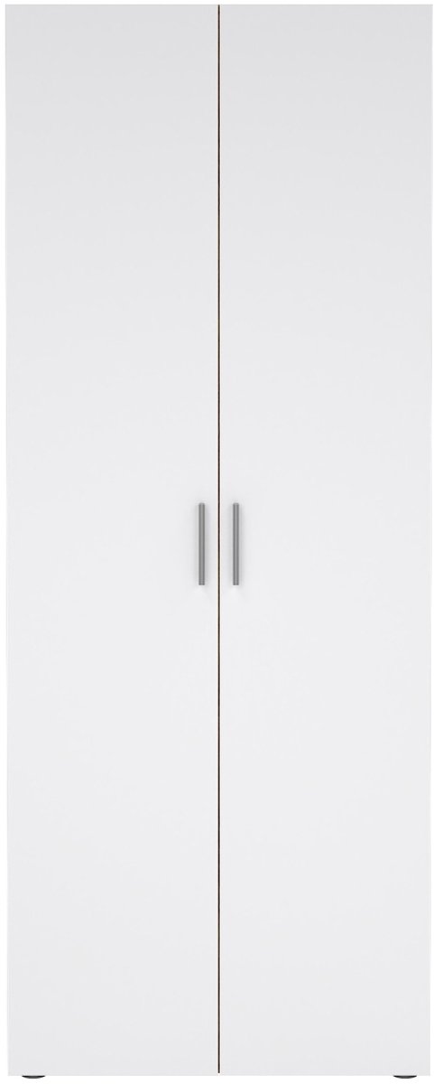 Giga Living Kledingkast Pepe - Naturel/Wit Hoogglans - 79x52x201cm
