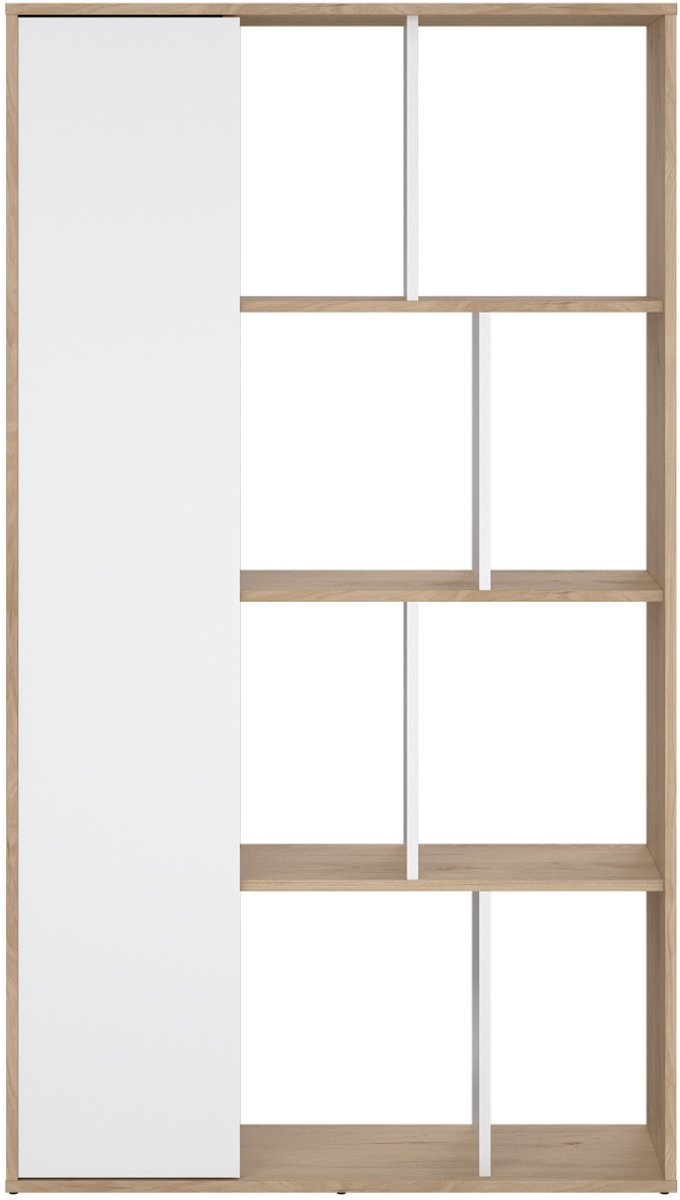 Giga Living Boekenkast Maze - Wit Hoogglans - 89x34x157cm