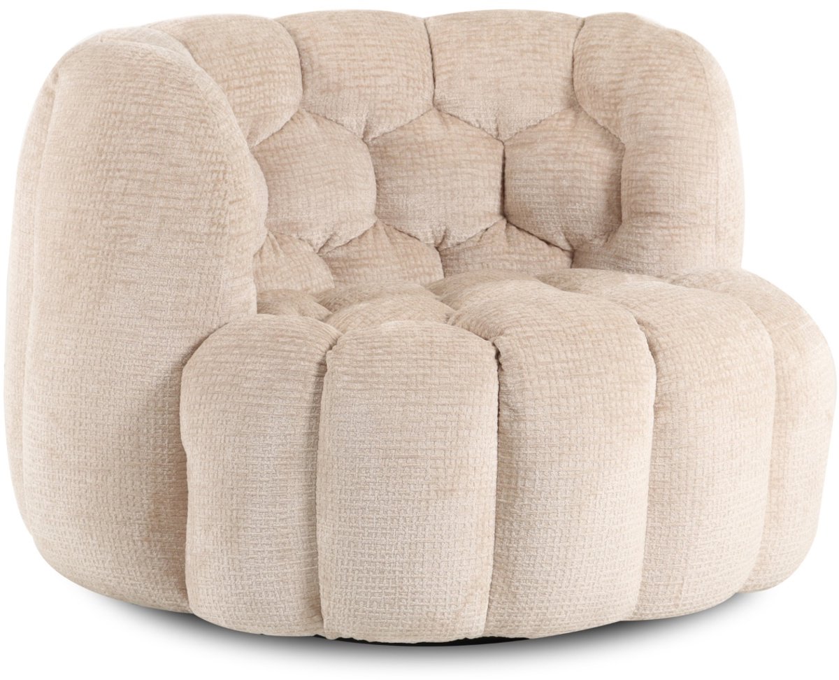 DÉJA Living Draaifauteuil Trones - Beige - 100x98x72cm