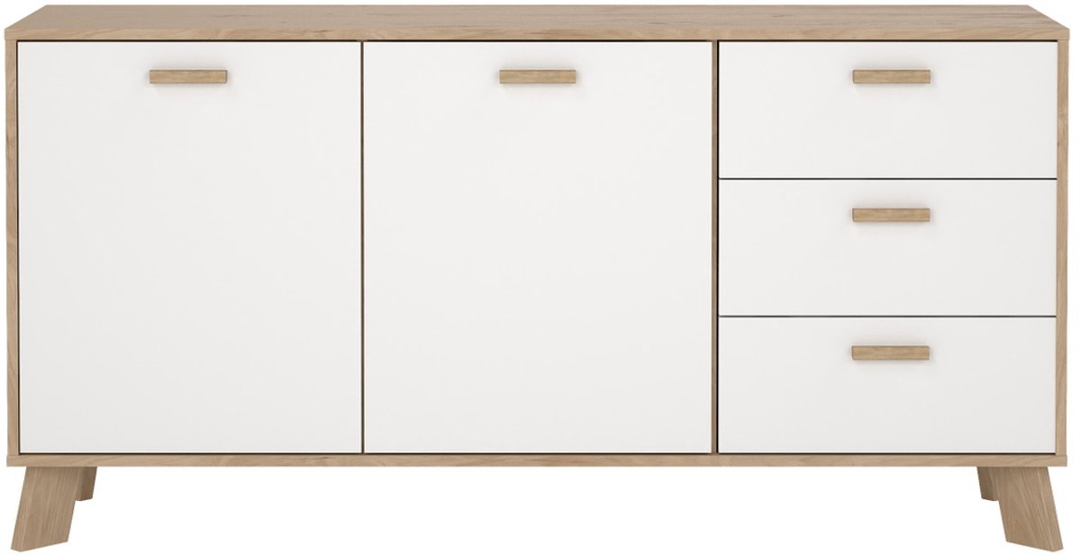 Dressoir Ikast Wit Jackson Hickory 147cm - Giga Living