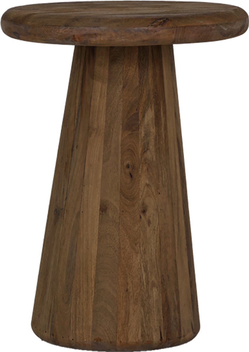 Tower Living Bijzettafel Asti Rond Bruin 40cm