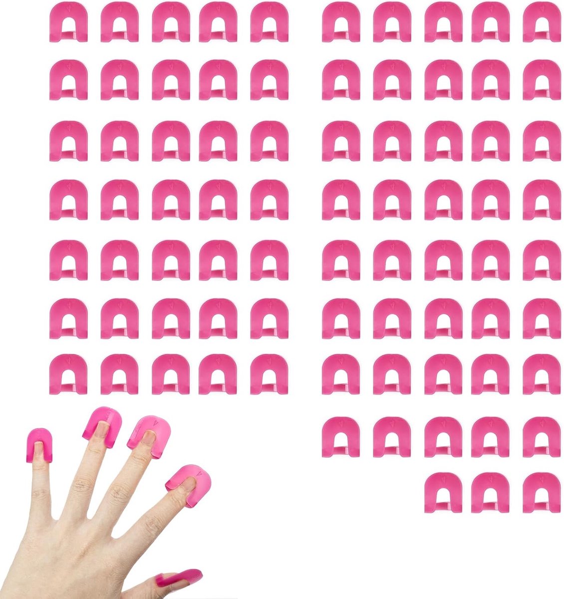 78 Pieces Nail Shapes, Nail Stencils for Creative Nail Designs and Nail Accessories, Reusable, Manicure Protection - ShopVlot