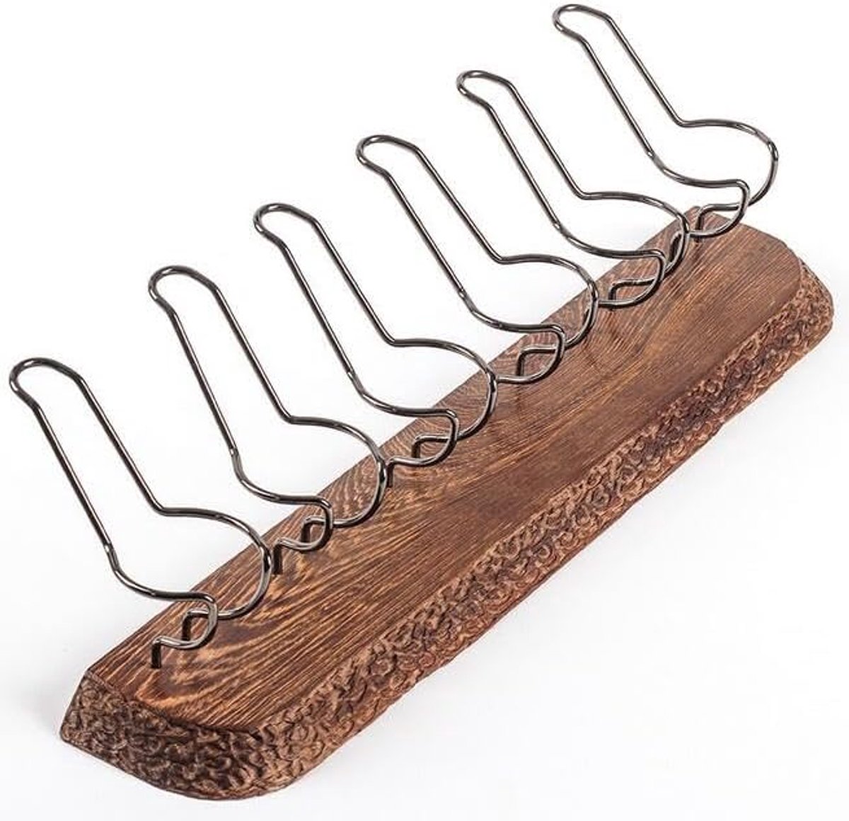 Wooden 6-Pipe Rack, Wooden Pipe Display Stand, Pipe Holder, Wooden Creative Pipe - ShopVlot