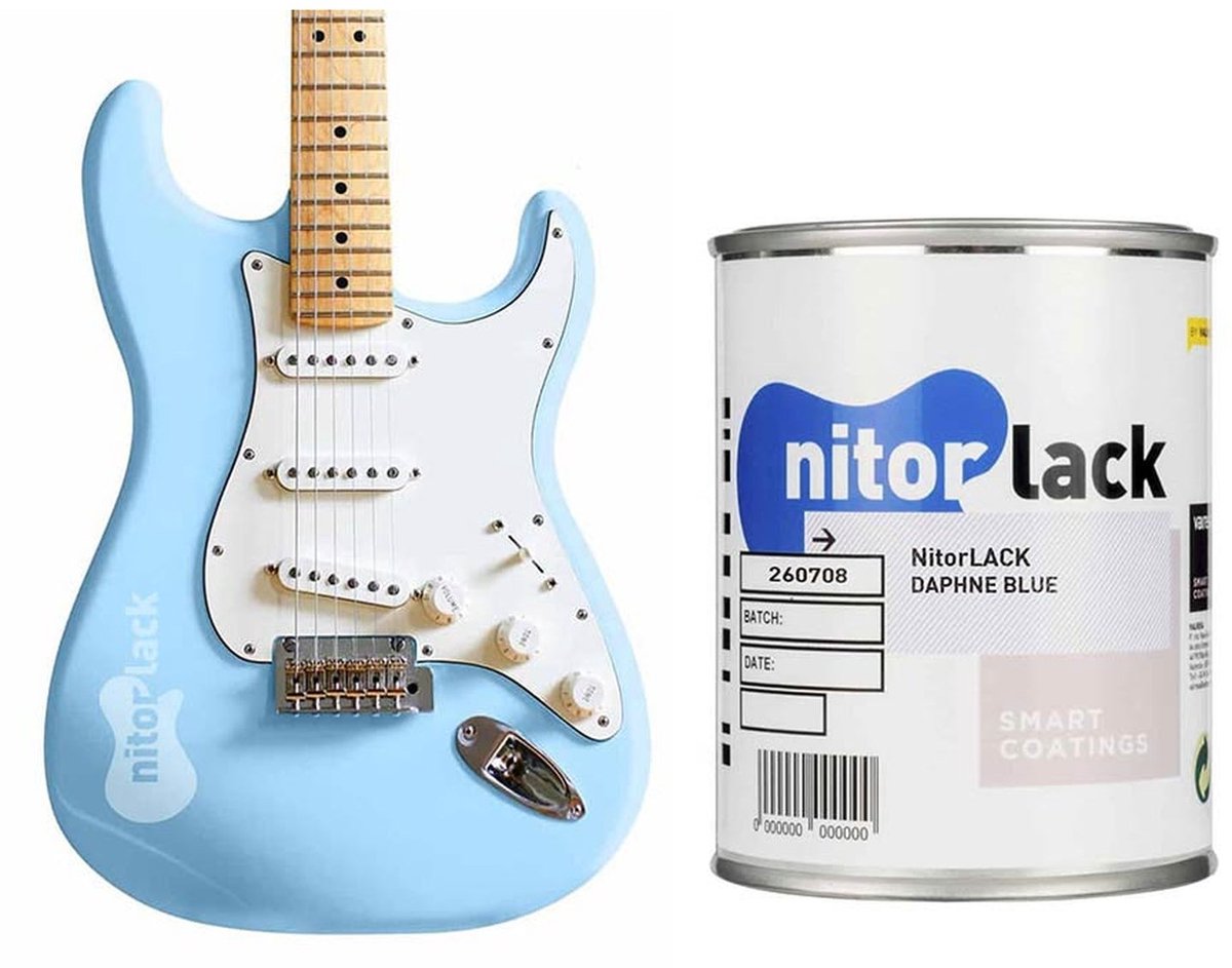 NitroLACK Nitrocellulose Lak - Daphne Blauw voor Gitaar