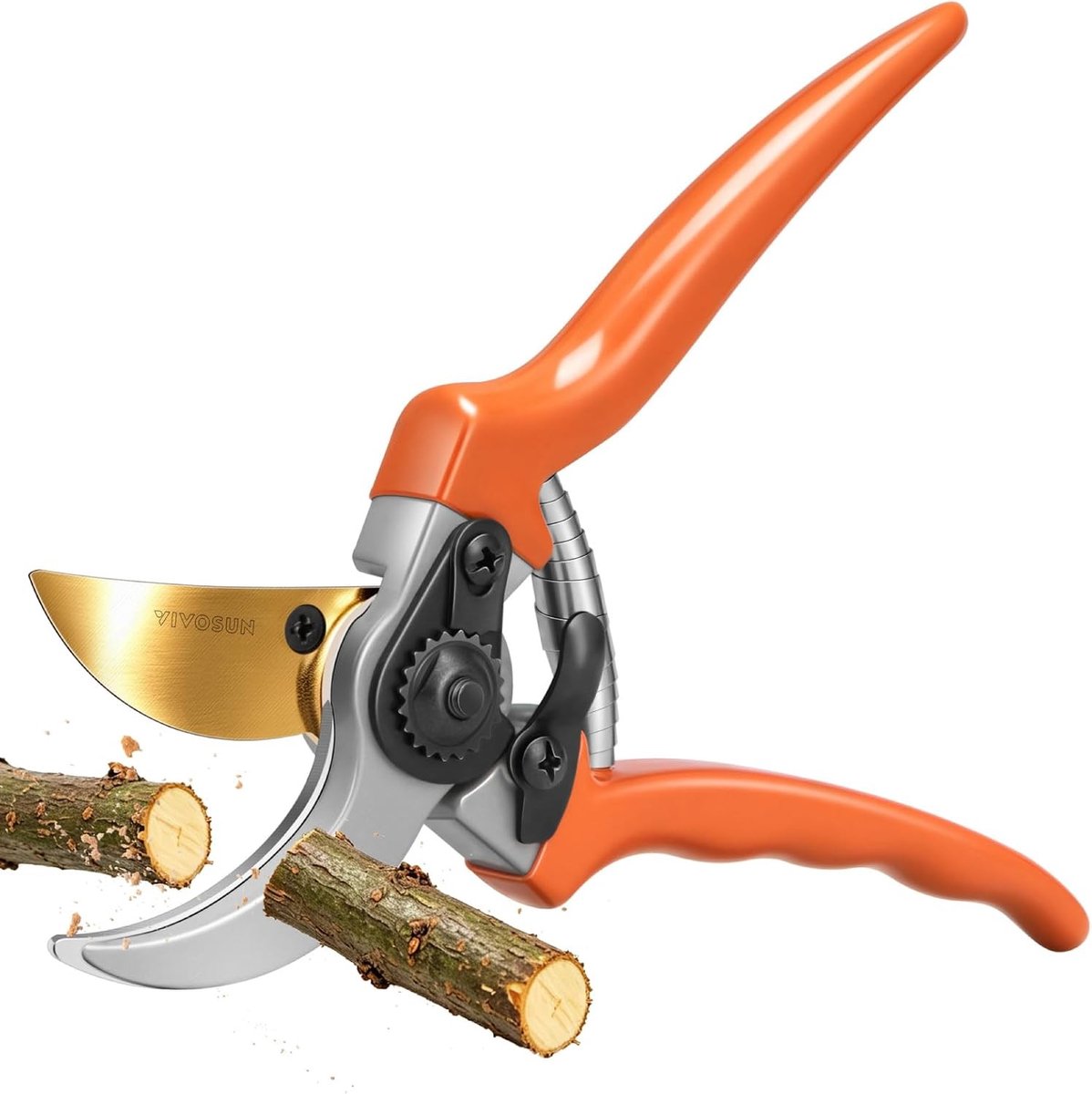 Knipschaar tuin - 20,3 cm - Bypass-snoeischaar met Titanium Gecoate SK5 Stalen Messen - Ergonomisch Tuingereedschap voor Snoeien en Trimmen