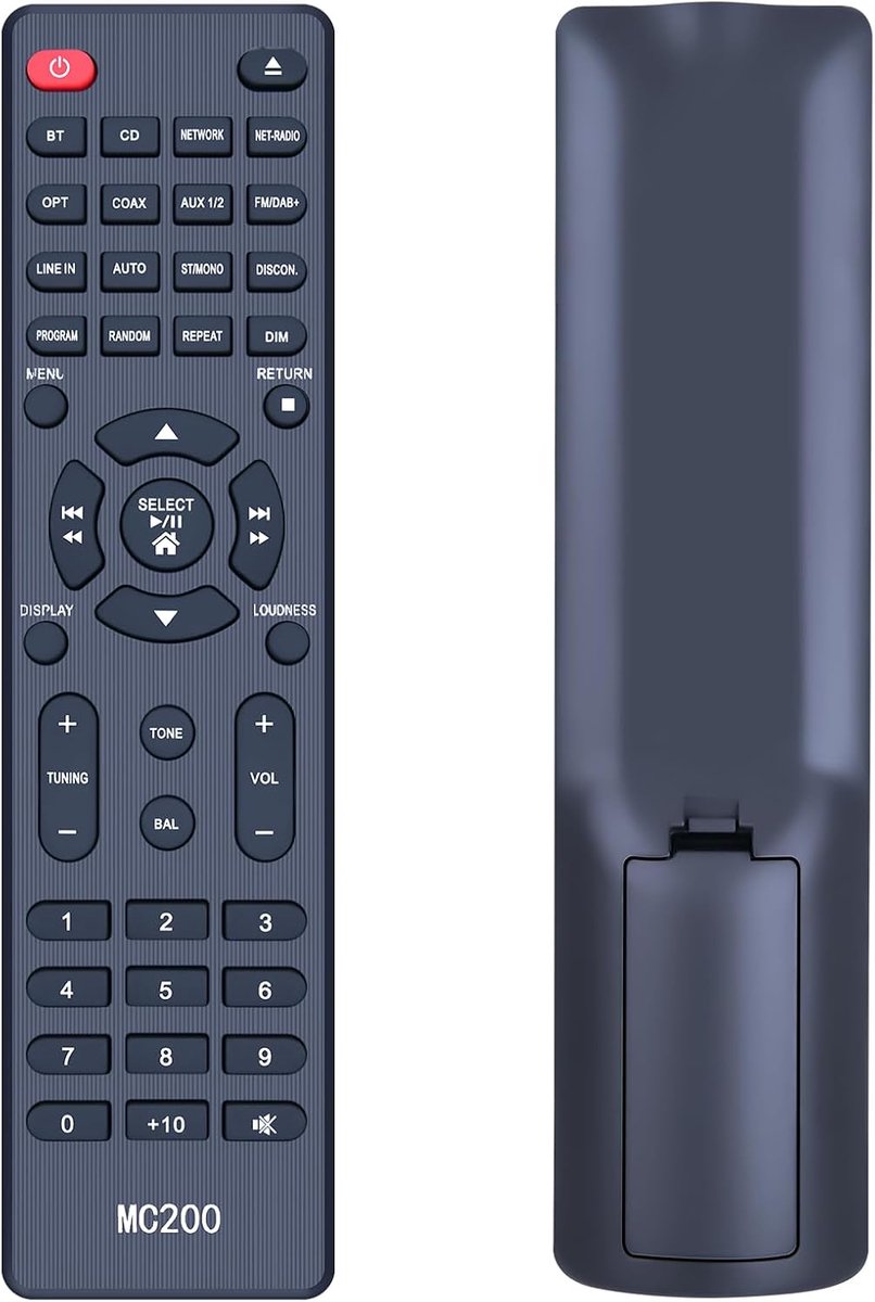 Replacement remote control compatible with MAGNAT MC 200 MC 400 RC 303 Internet CD Receiver - ShopVlot
