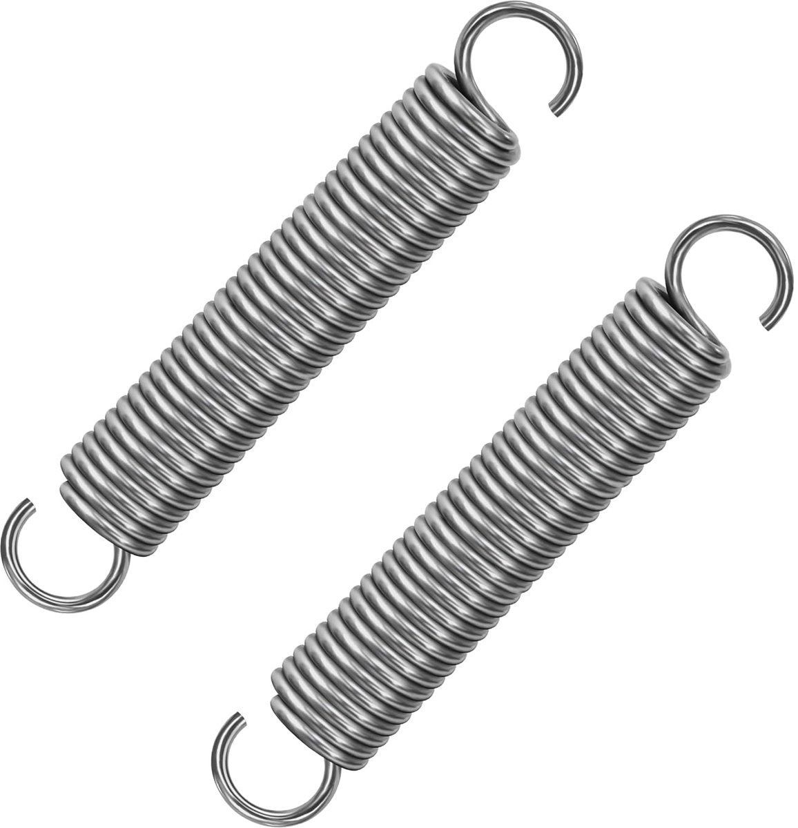 Tension springs 150 mm stainless steel double hook wire diameter 3.5 mm outer diameter 25 mm train 30 kg 2 pieces - ShopVlot