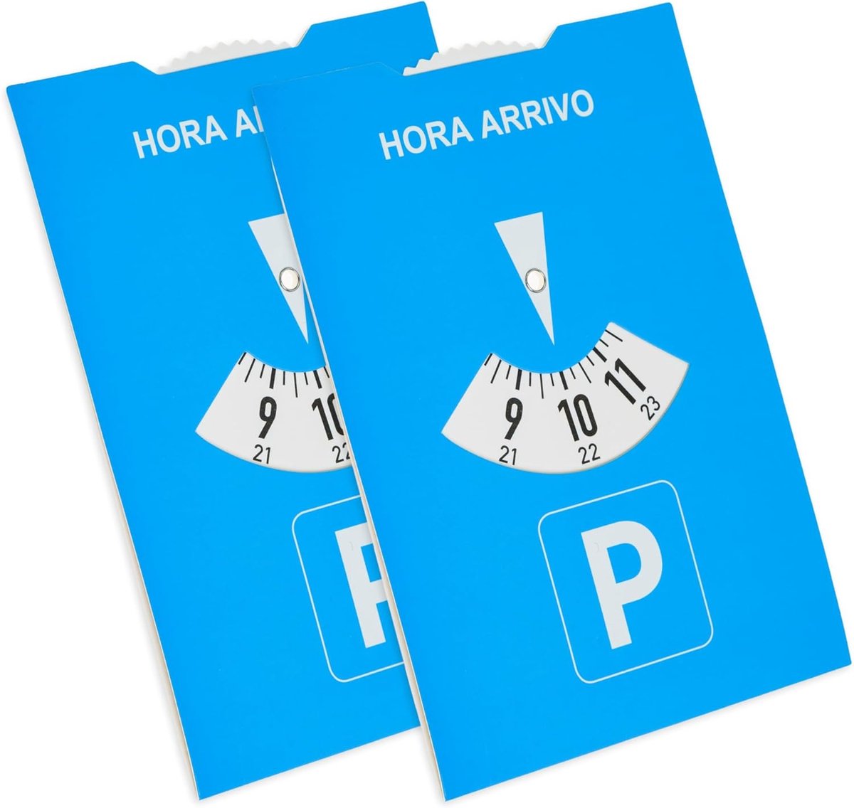 Parkeerschijf 2 Stuks - Blauw - Papieren Dubbelzijdig - Voorkom Duur Parkeerboetes - ShopVlot