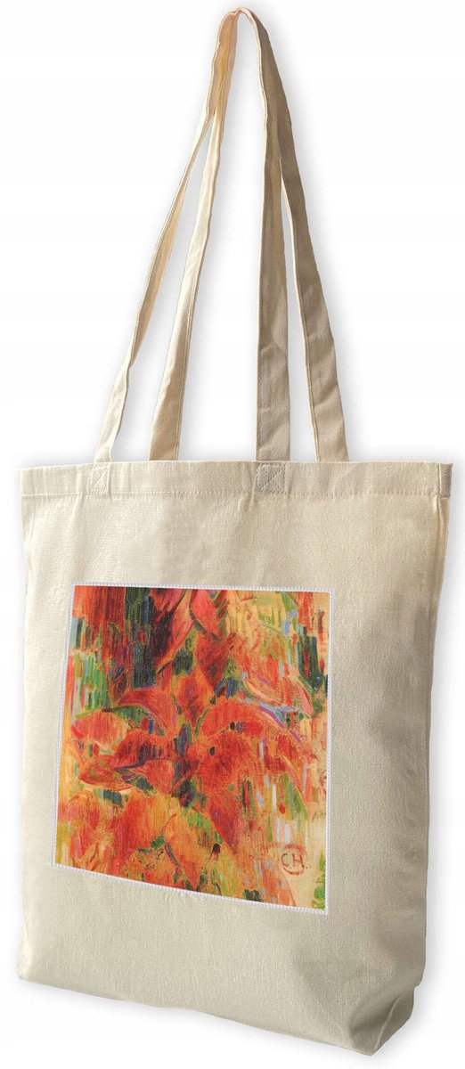 Blutenkomposition shopper tas met Curt Herrmann print