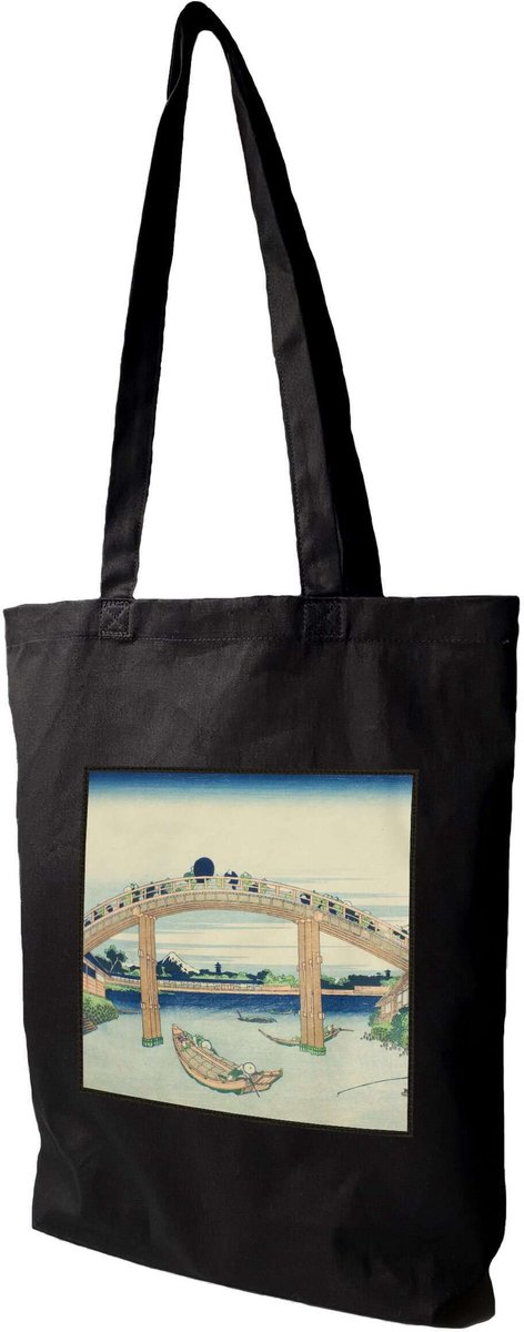 Shopper Tas met Hokusai Print - Katoen & Duurzaam