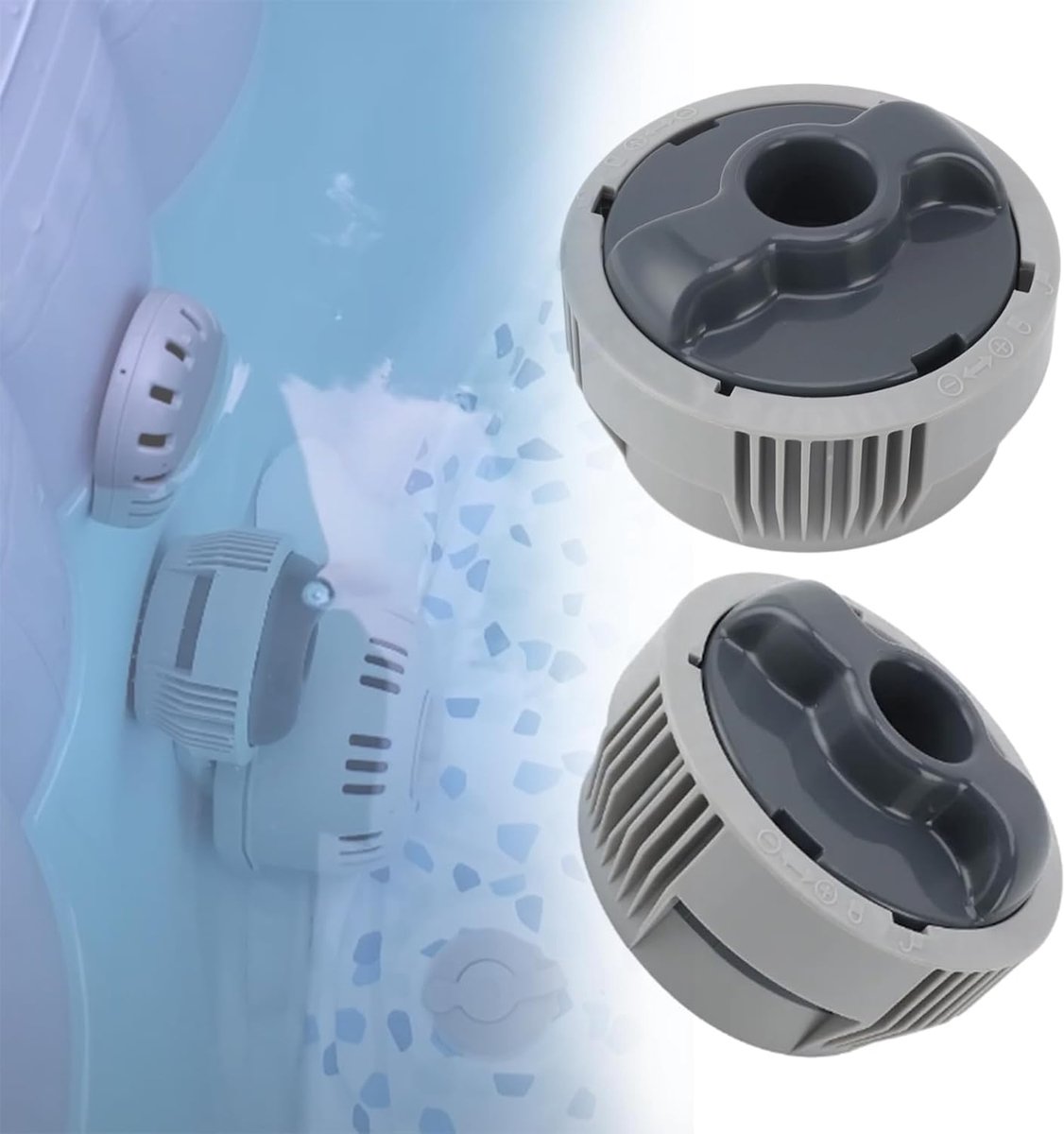 Chloor dispenser systeem - 2 stuks - PVC - voor zwem- en spa gebruik - ShopVlot