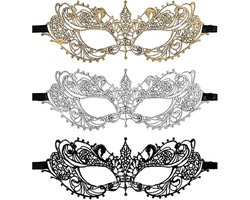Masquerade Masken voor Vrouwen - Zachte Kant - Sexy Venetiaanse Oogmasker - Perfect voor Halloween en Feesten - ShopVlot
