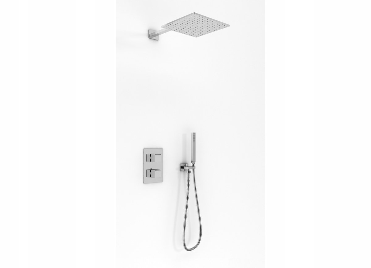 Merkloos Inbouw Doucheset Thermostatisch met 20cm Regendouche, Chroom