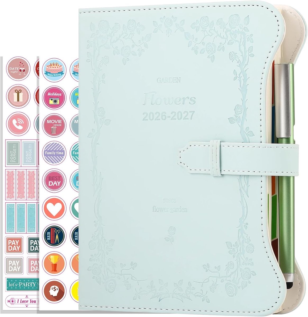 Academisch Dagboek - Blauw - A5 - Planner met Dagen per Pagina - Voor Studenten en Professionals