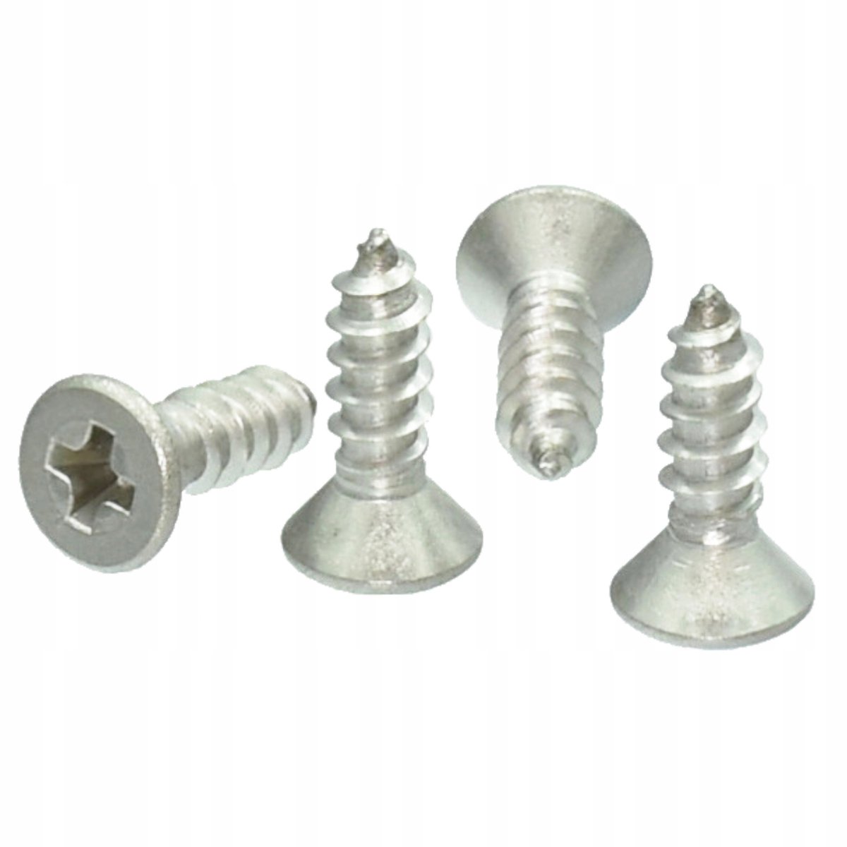 4,2x25 RVS Schroeven Kegelkop DIN 7982 A2 - 12 Stuks