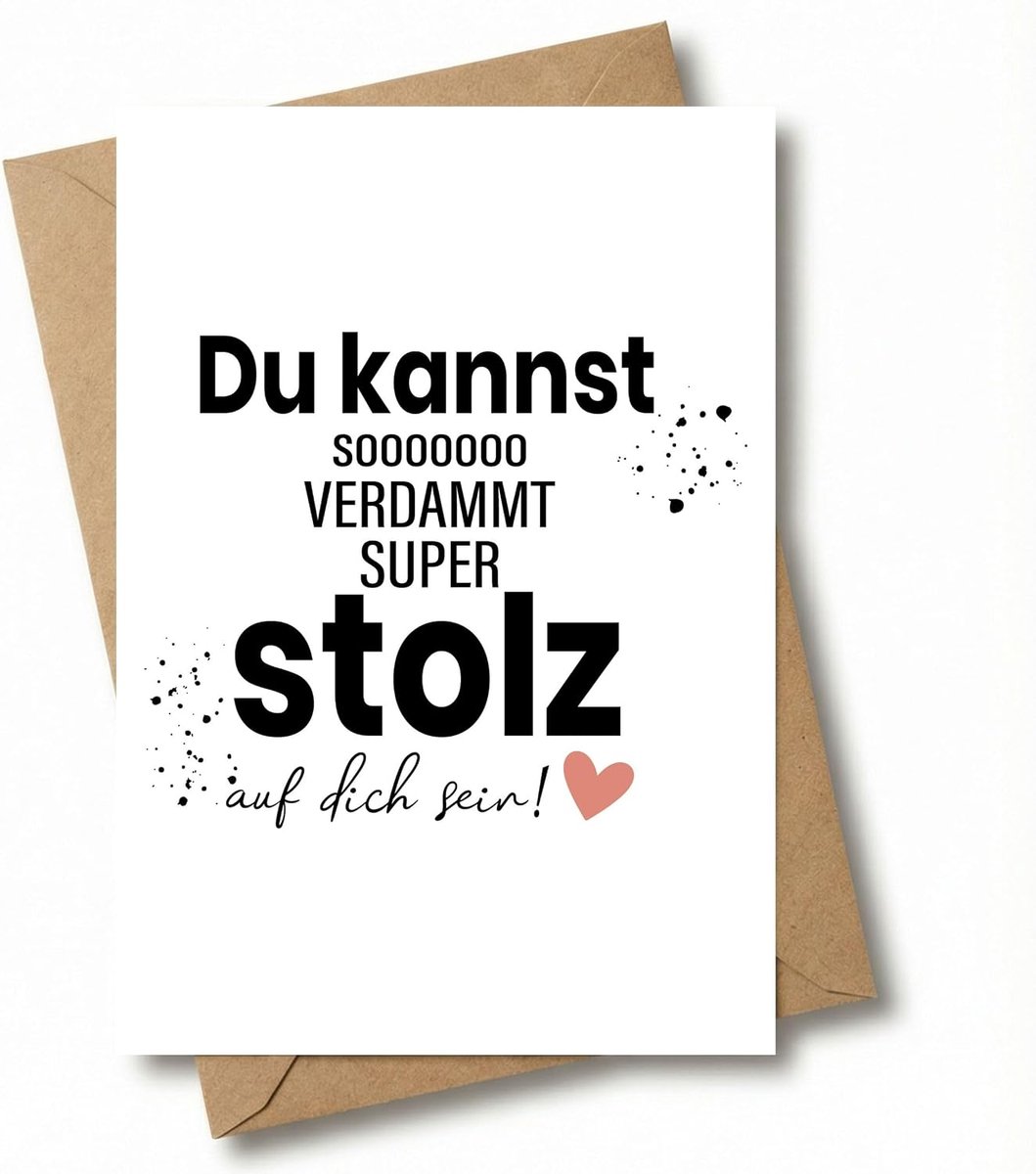 MAVANTO Kaart voor het geslaagde examen - wenskaart voor afstuderen opleiding studie Abi Bachelor Master (trots) - ShopVlot