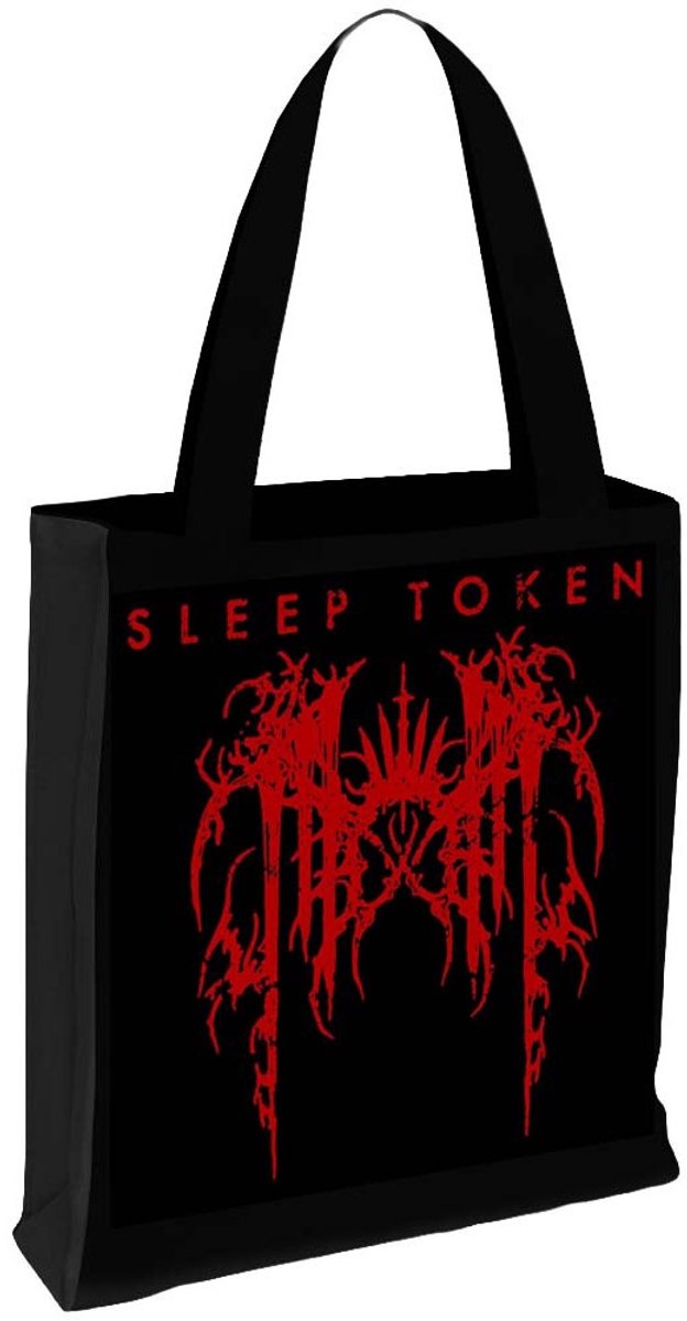 Sleep Token Grunge Logo Unisex Linnen tas - zwart - Standard
