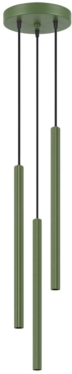 Sollux Lighting Hanglamp Arche - G9 - olijfgroen - staal - 20x20x120cm