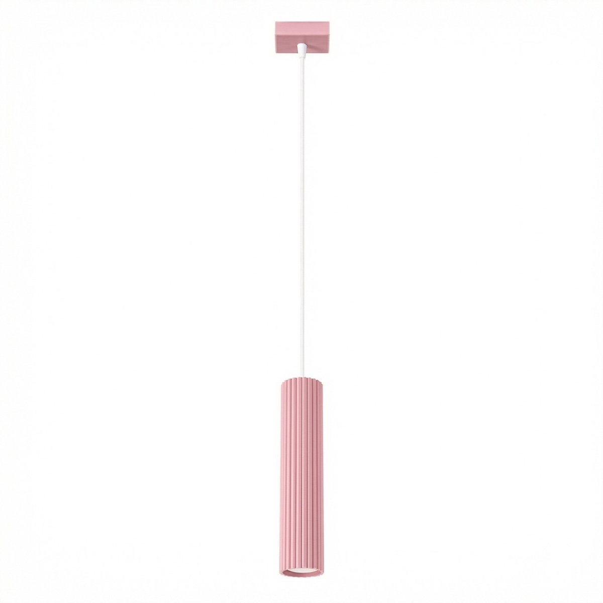 Sollux Lighting Hanglamp KARBON - GU10 - roze - aluminium - 8x8x118cm