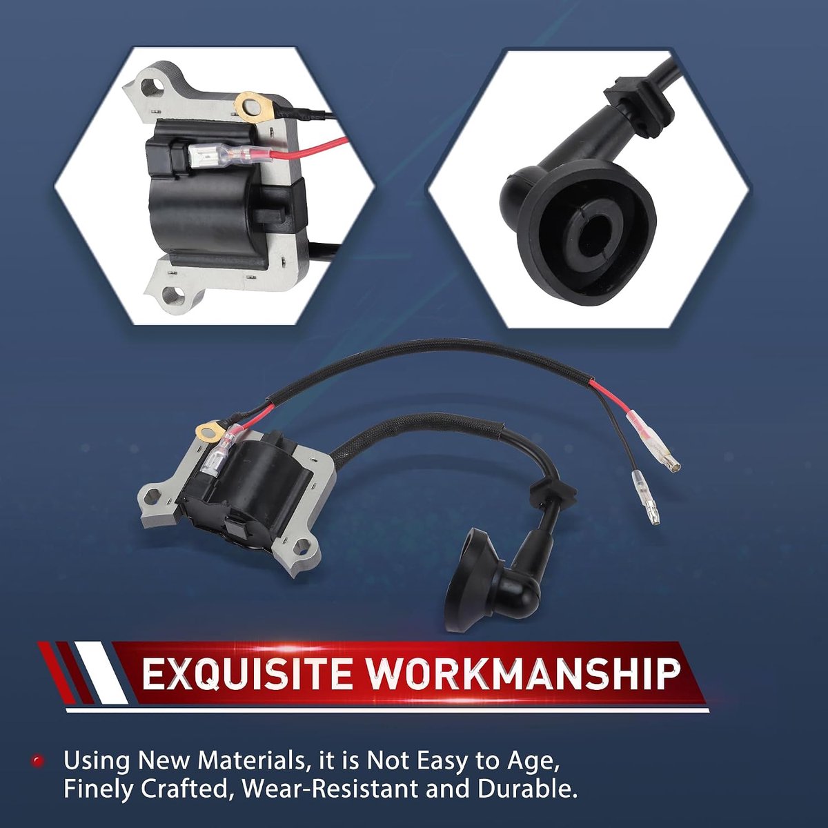 WOOSTAR Ignition Coil Replacement for 2 Stroke 43cc 49cc Engine Chinese Mini Dirt Pit Bike - ShopVlot