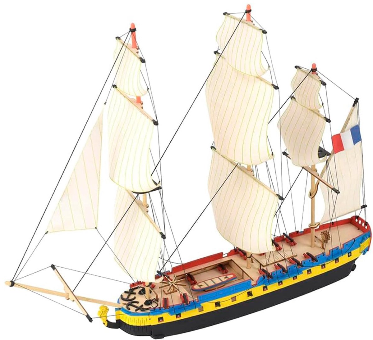 Artesanía Latina - Houten Scheepsmodel - Easy Kit Frans Fregat, Hermione La Fayette - Model 17000, Schaal 1:160 - ShopVlot