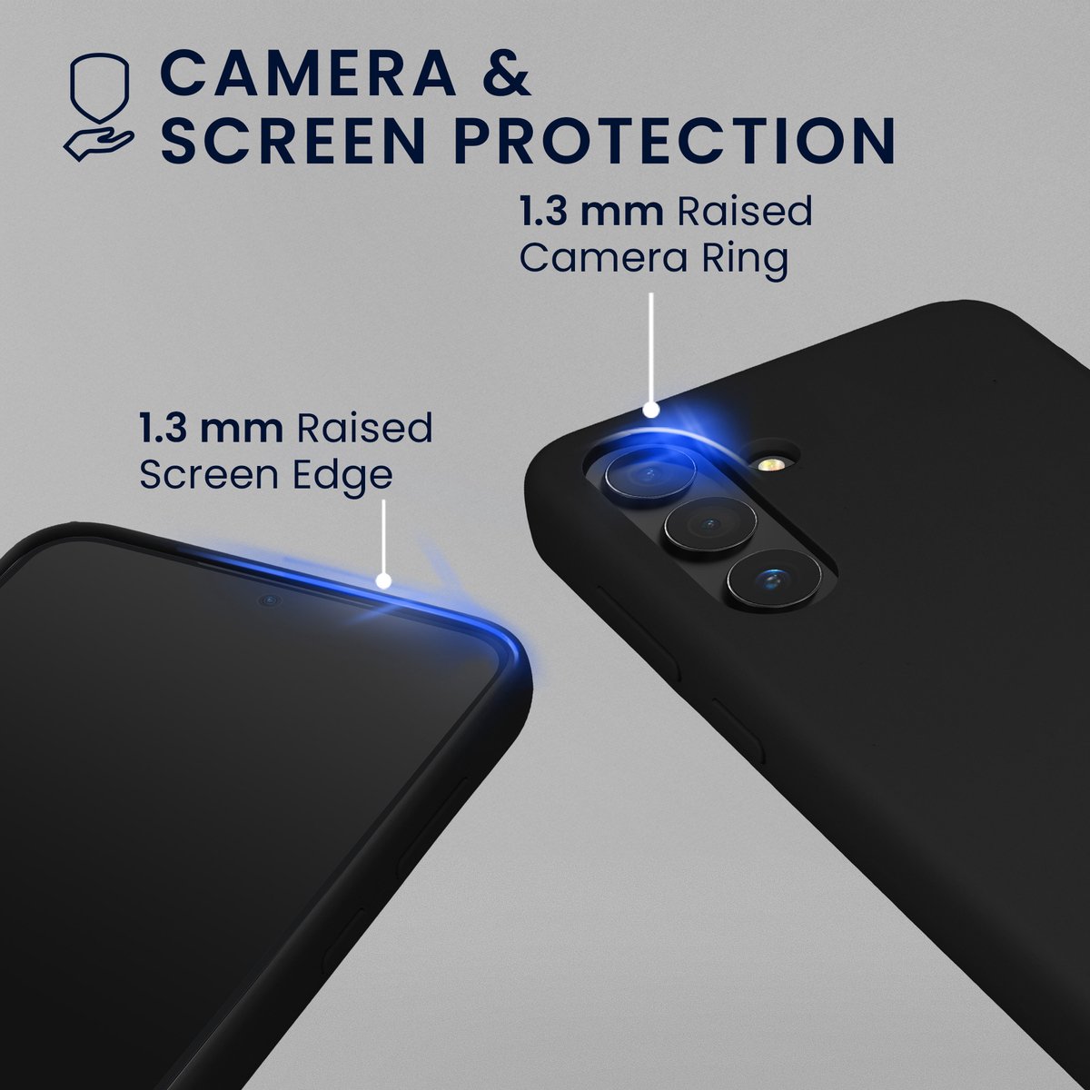 kwmobile hoes met 2x screenprotectors voor Samsung Galaxy S24 – screenprotector van gehard glas – draadloos opladen – zwart
