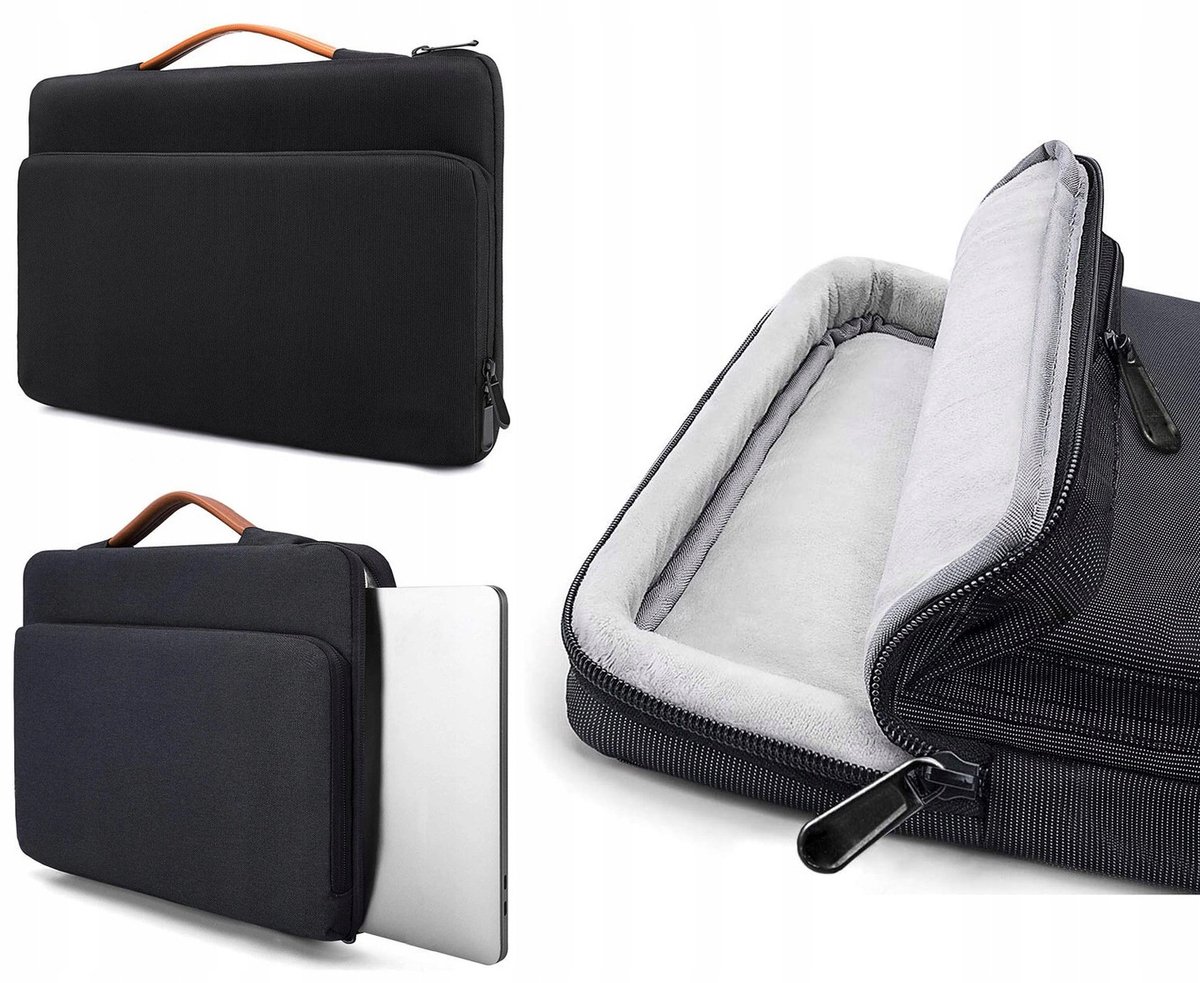 Merkloos Laptopschoenen 13-14 inch - Zwart