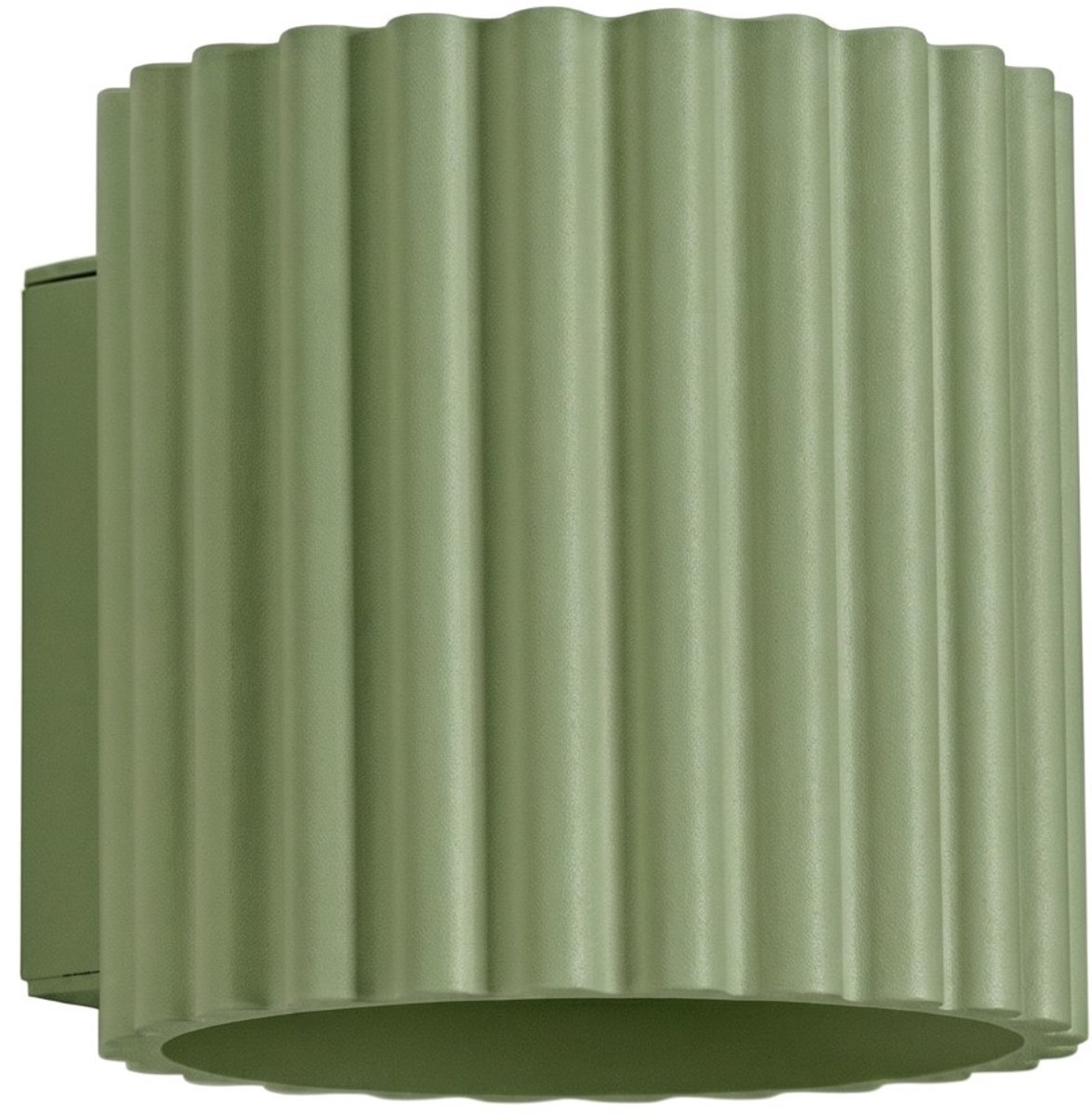 Sollux Lighting Wandlamp AURA - G9 - salie - aluminium - 10x12x10cm