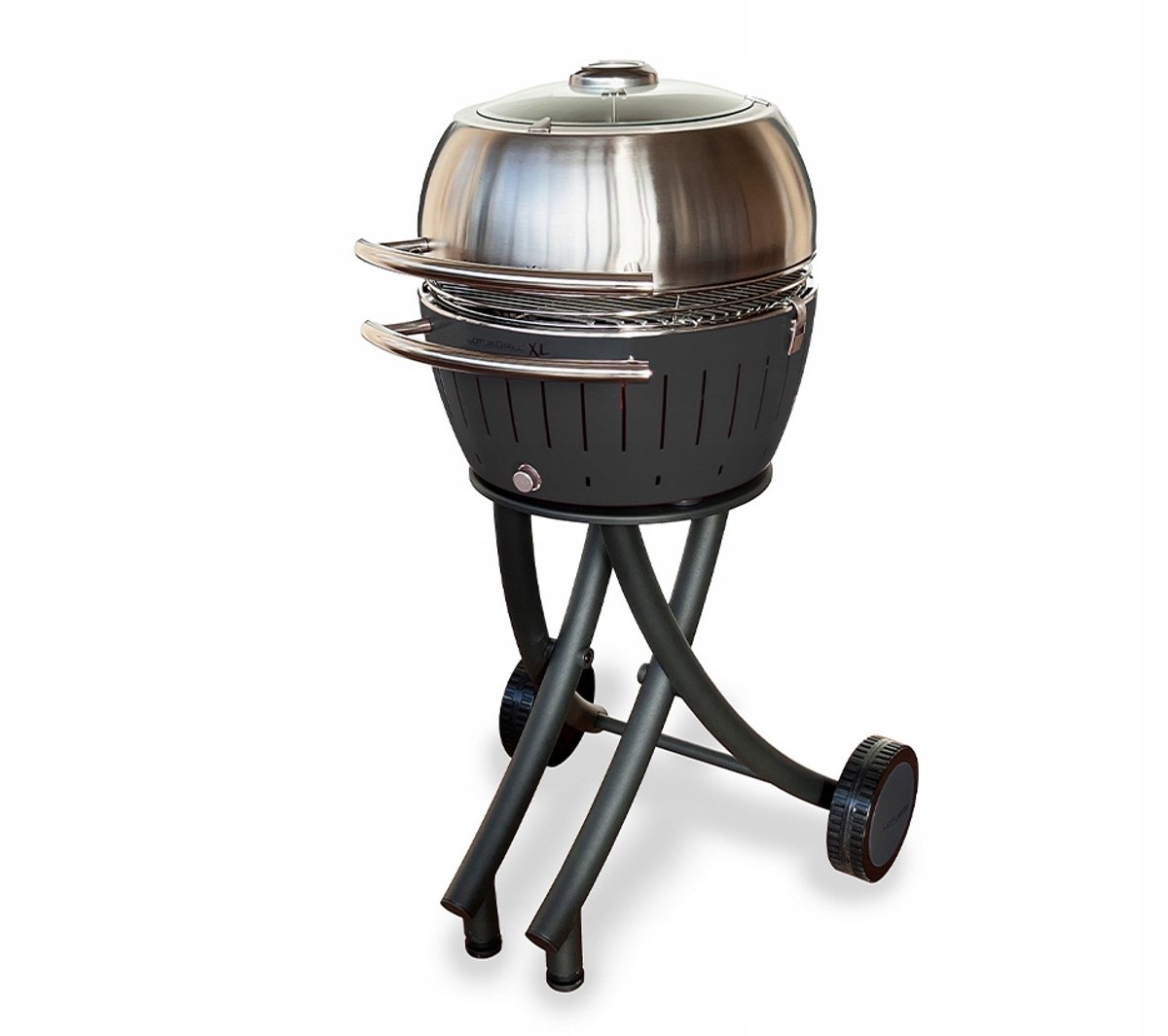 LotusGrill XL Smokeless Houtskool Grill met Onderstel - Grijs
