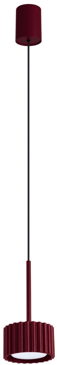 Sollux Lighting Hanglamp AURA - Gx53 - bordeaux - aluminium - 10x10x125cm