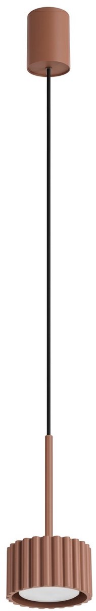 Sollux Lighting Hanglamp AURA - Gx53 - mocca - aluminium - 10x10x125cm