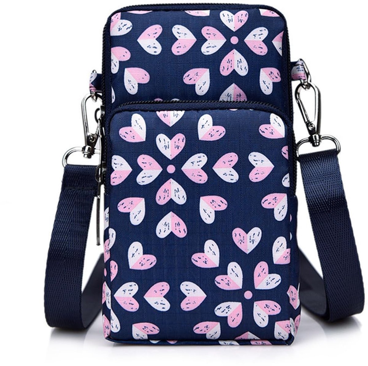 JEYORZY 1 stuks crossbody tas voor dames, dames schoudertas, mobiele telefoon om te hangen, nylon mobiele telefoon - ShopVlot