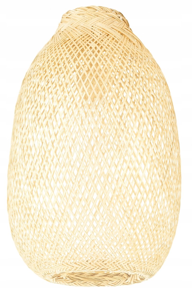 Merkloze Bamboe Lampenkap Boho Ovaal 30x45 cm Natuurlijk