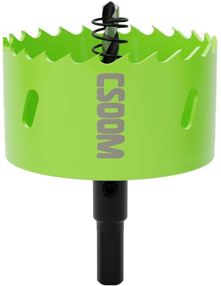 CSOOM 68mm Bi-Metal Hole Saw, Drill Bit Saw for Work in Plasterboard, Plastic, Wood, Thin Metal, Thin Sheet Steel - ShopVlot