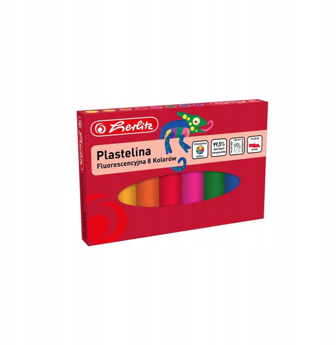 Fluorescerende Klei 8 Kleuren - Herlitz