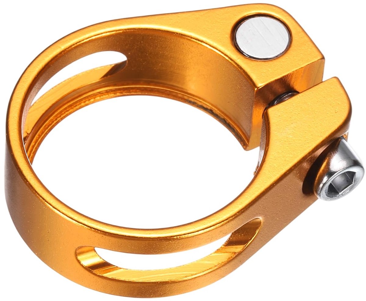Fiets zadelpenklem met snelspanner 31,8 mm - Goudkleurig