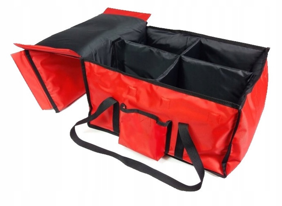 Verwarmbare Lunchtas voor Maaltijdbezorgers - 59x43x29 cm, 12 Bakjes