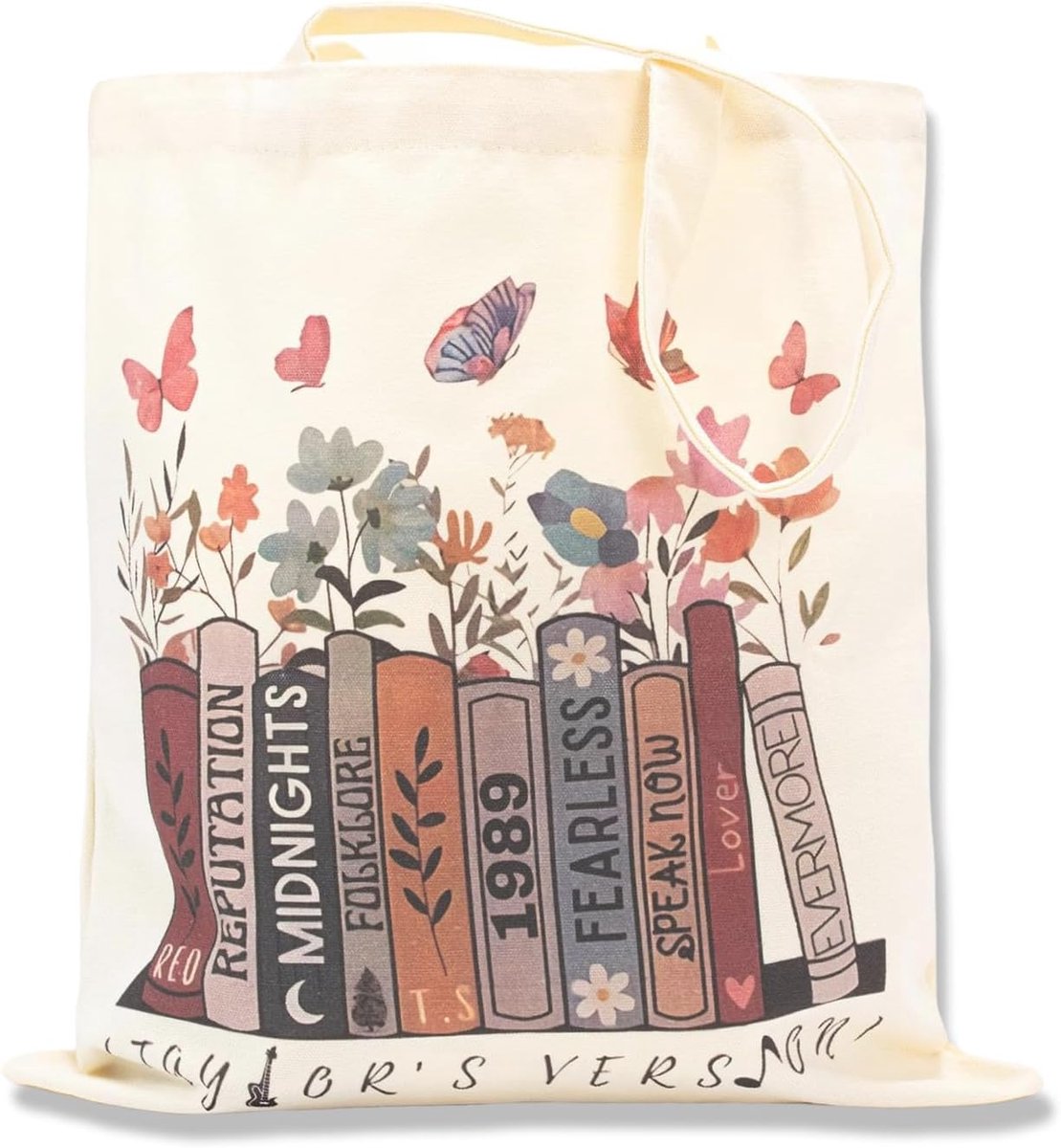 Tote bag stof - TS Album geïnspireerd - trendy design - herbruikbare boodschappentas - ShopVlot
