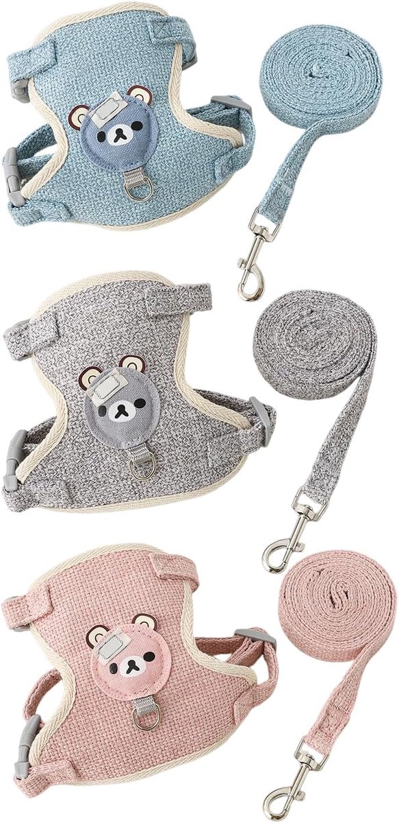 3Pcs Rabbit Sling, Cute Pet Leash, Pet Excursion Equipment, Small Dog Leash. - ShopVlot
