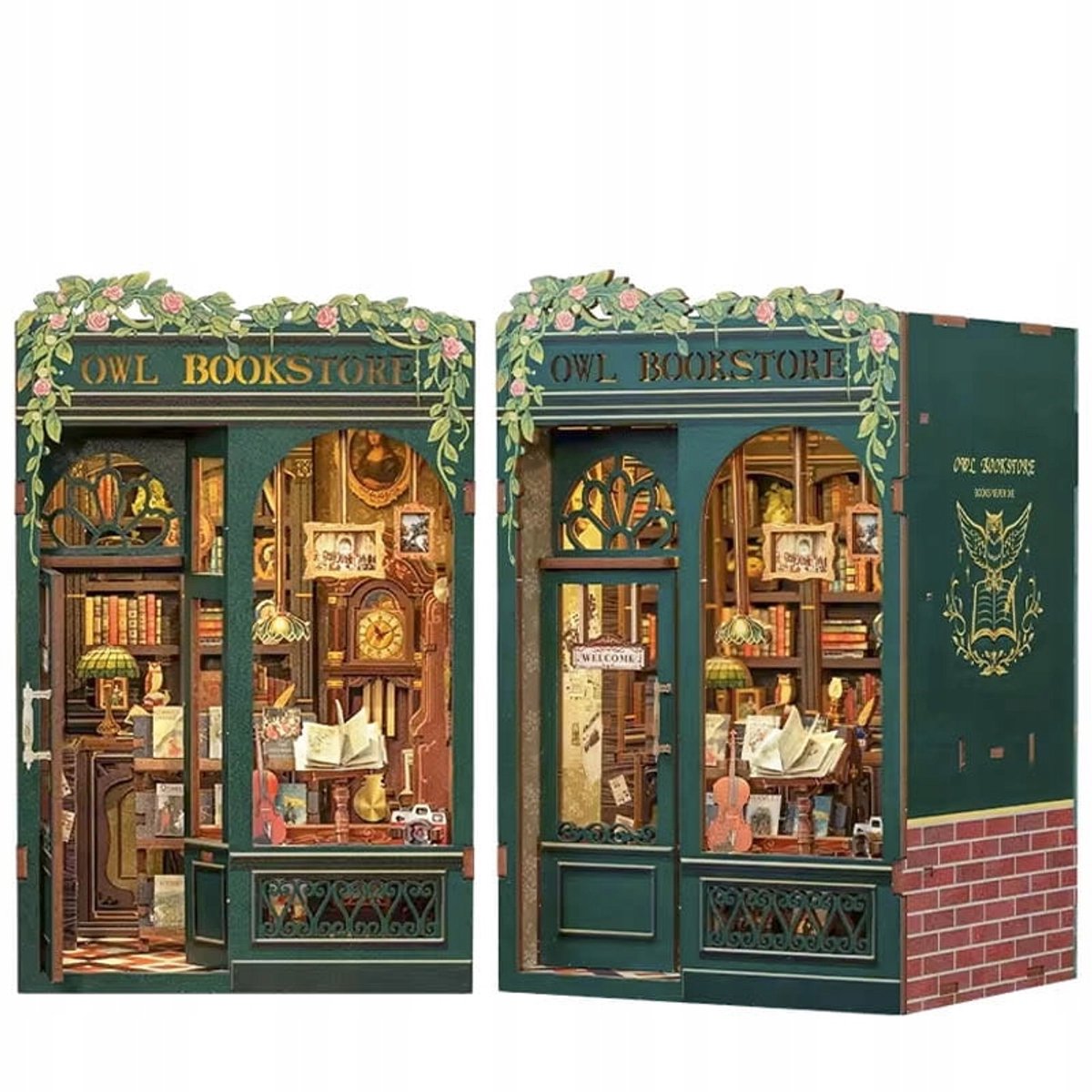 Miniatuur Boekhandel DIY Kit met LED - Creatieve Decoratie