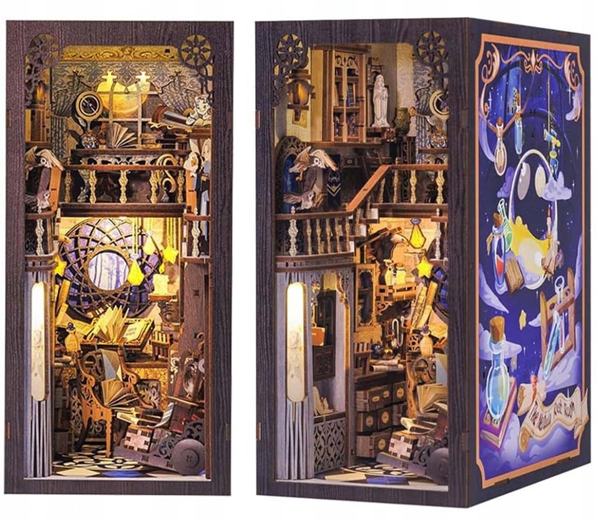 DIY Boek Nook: Magische School - Miniatuur Huisje met LED