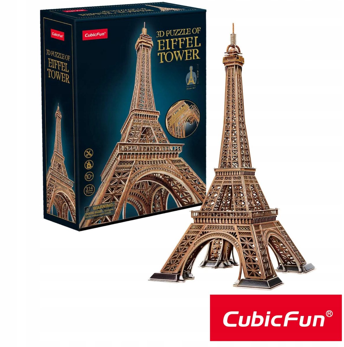 Cubic Fun 3D-puzzel: Eiffelpoorten van Parijs (314 stukjes)