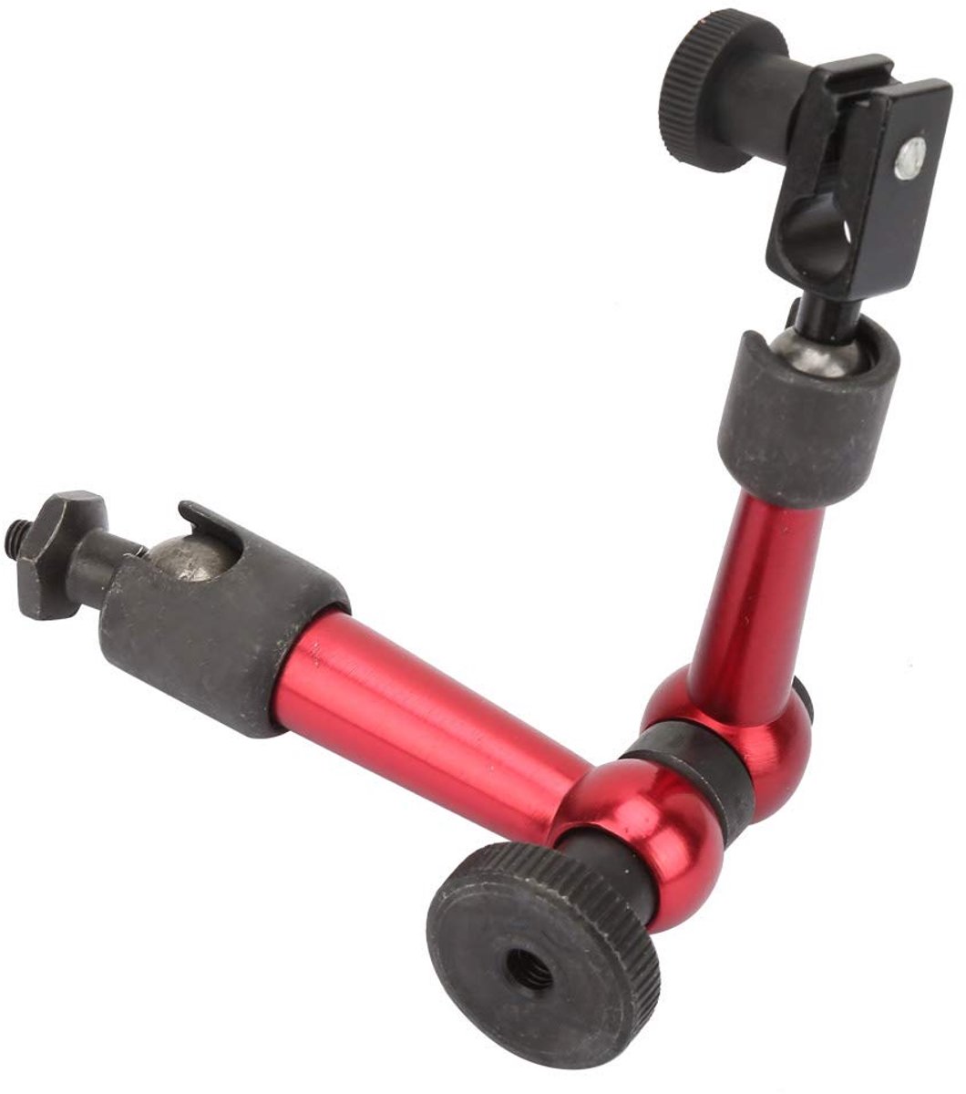 Timer Stand, Adjustable Universal Dial Gauge Holder for Digital Dial Indicator, Magnetic Metal Footrest - ShopVlot