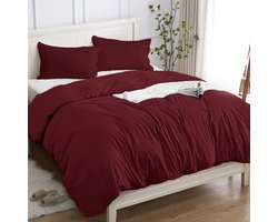 Cotopuro Beddengoed 140 x 200 cm, 2-delig, 100% katoen, dekbedovertrekset 200 x 140 cm (1 kussensloop 50 x 80 cm), van - ShopVlot
