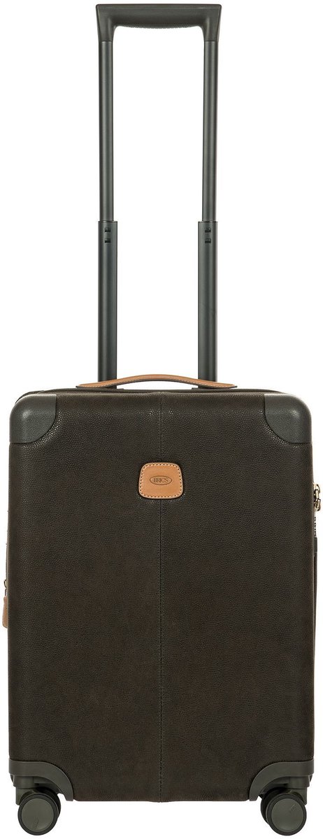 Bric's Life 4 wielen Cabinewagen S 55 cm met uitbreidingsplooi - Harde bagage - TSA slot - olive