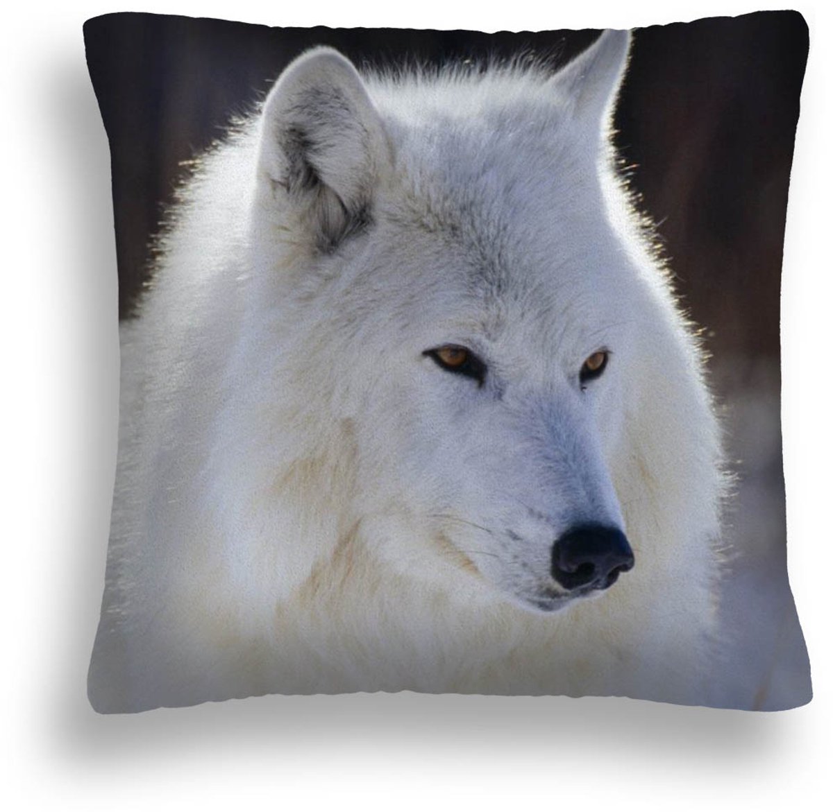 Decoratieve Kussen "Witte Wolf" 50x50 cm