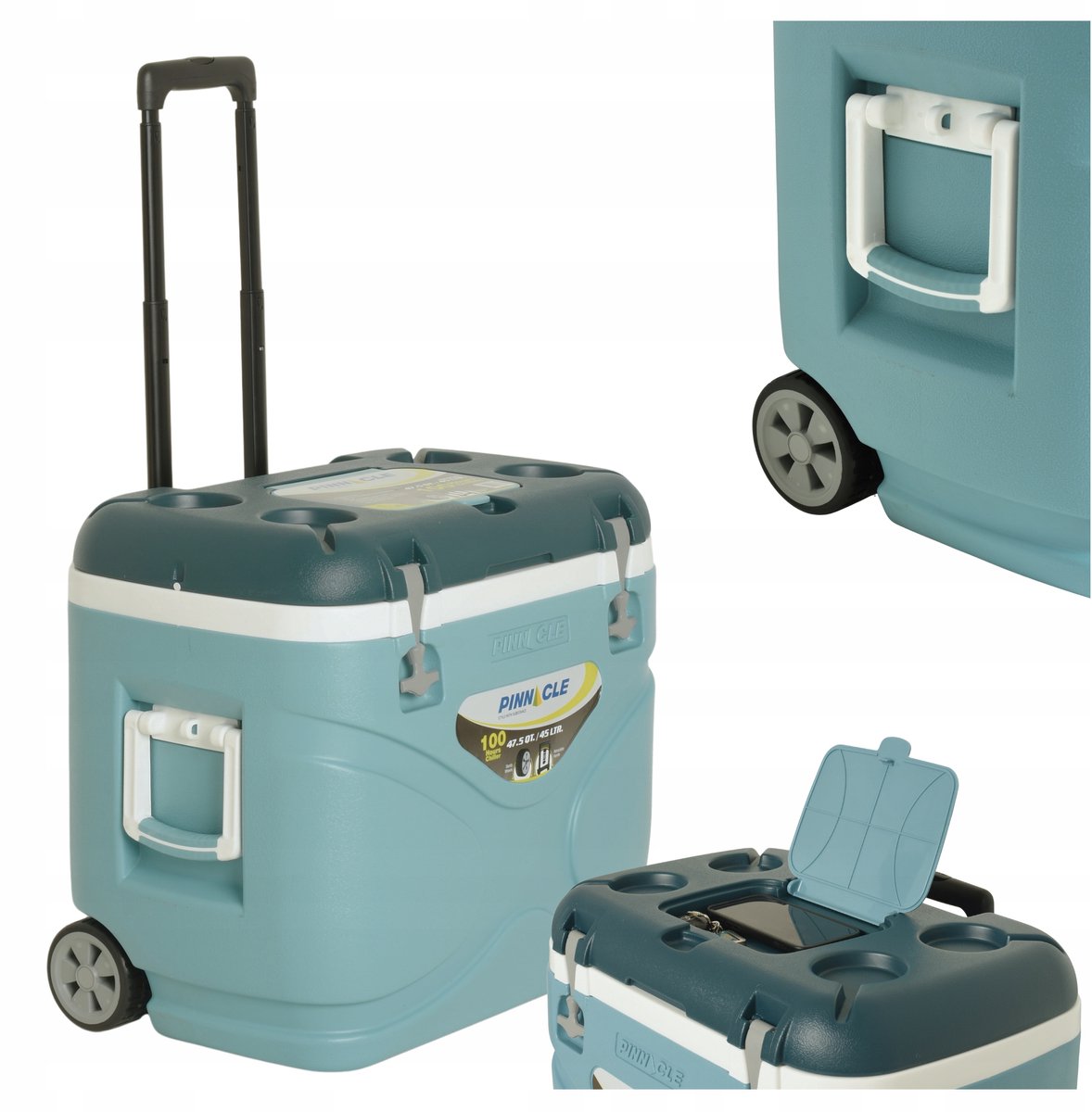 Merkloze Koelbox 45L met Wielen - Ideaal voor Reizen en Picknicks
