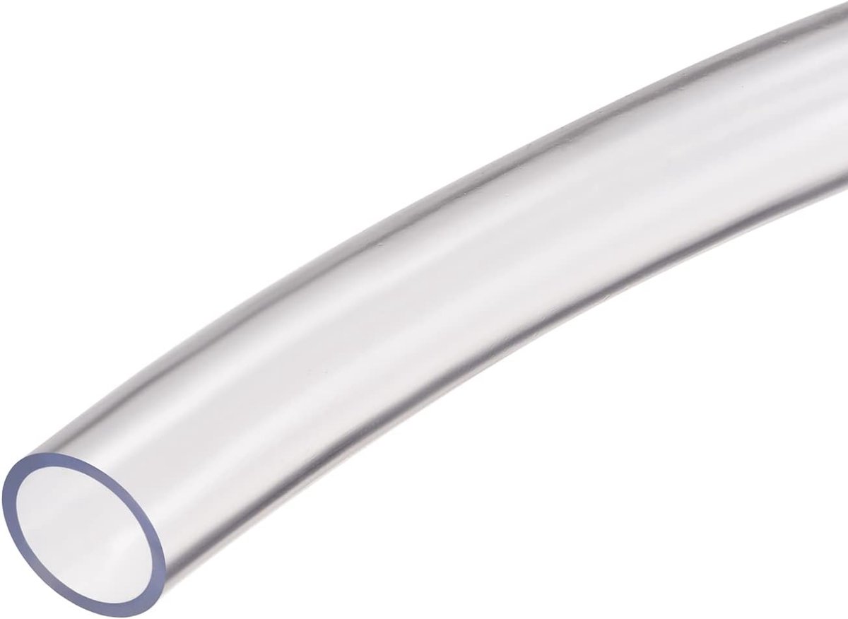 DMiotech PVC Pipe, 18mm ID 21mm AD Clear PVC Flexible Transparent for Garden Water Tube Air Tube Oil Tube 1m Length - ShopVlot